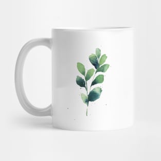 Modern leaf art, Abstract plant illustraiton 1 Mug